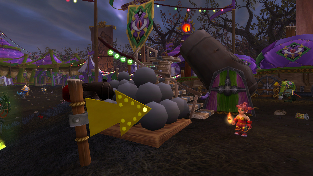 The Cannon Game at the Darkmoon Faire